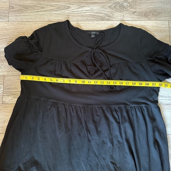 J. Crew Black Tiered Dress BG209 - Picture 5 of 9